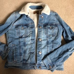 Fur-Lined Denim Jacket